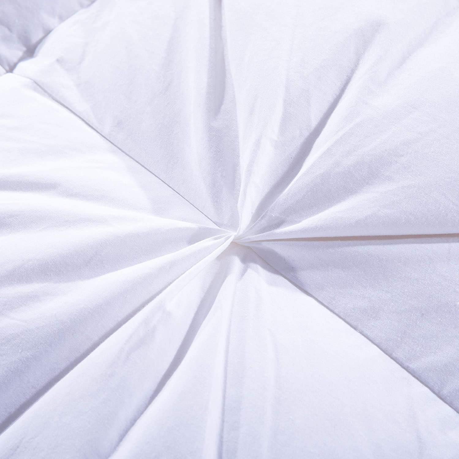 ROYALAY Feather and Down Comforter Queen Size Duvet Insert, Pinch Pleat Design, 55oz Fill Weight, 100% Cotton Shell White with 8 Tabs(Pinch Pleat, Queen)
