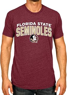 Campus Colors NCAA Adult Unisex Starting Fresh T-Shirt, Tag-Less Soft Cotton Blend, Short Sleeve Heathered College Tees