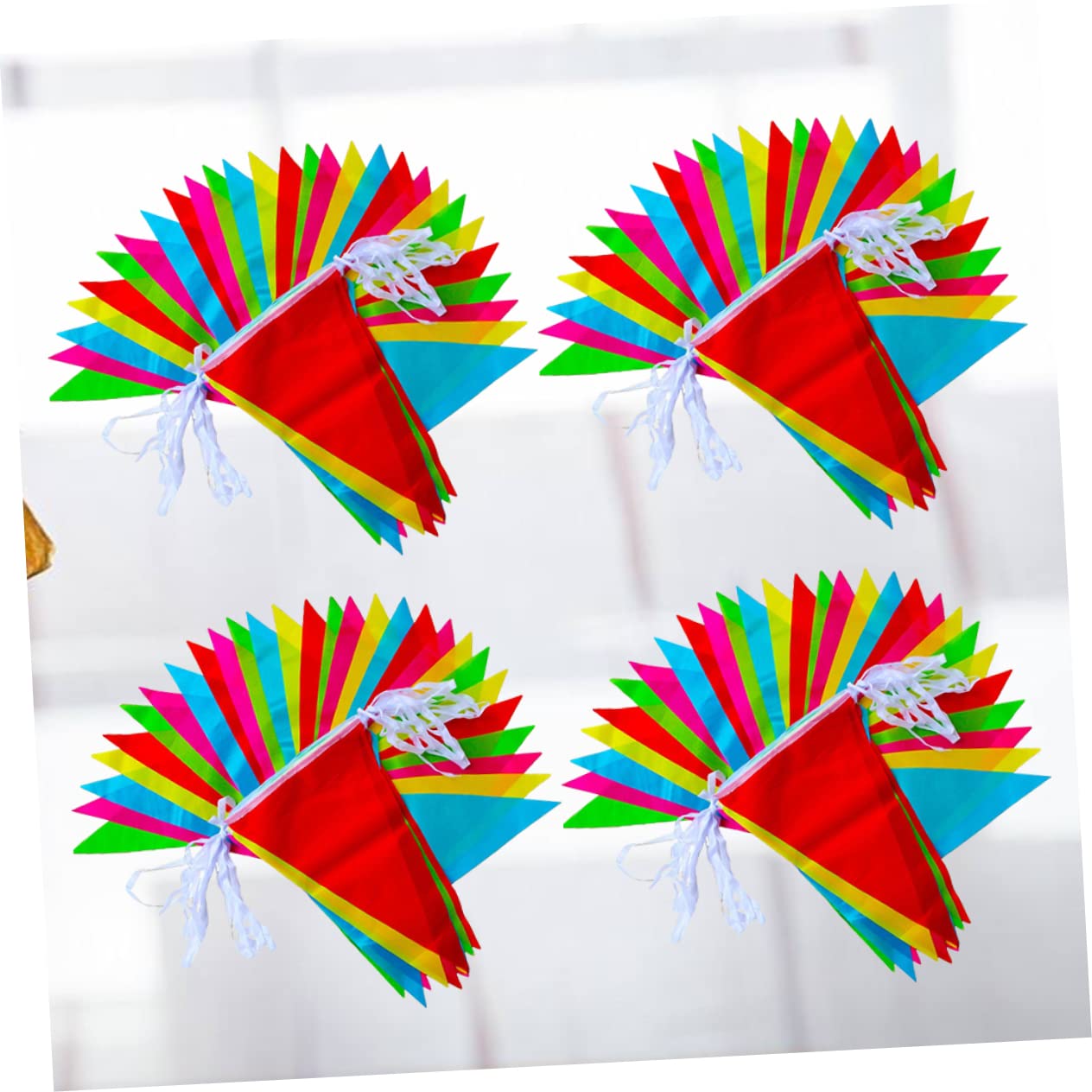 TOYANDONA 2 Set Da 40 M Di Striscioni Da Circo Di Carnevale Con Ciondolo A Forma Di Bandiera Per Decorazioni Di Feste Di Compleanno 4 Confezioni Da 2 Pezzi.
