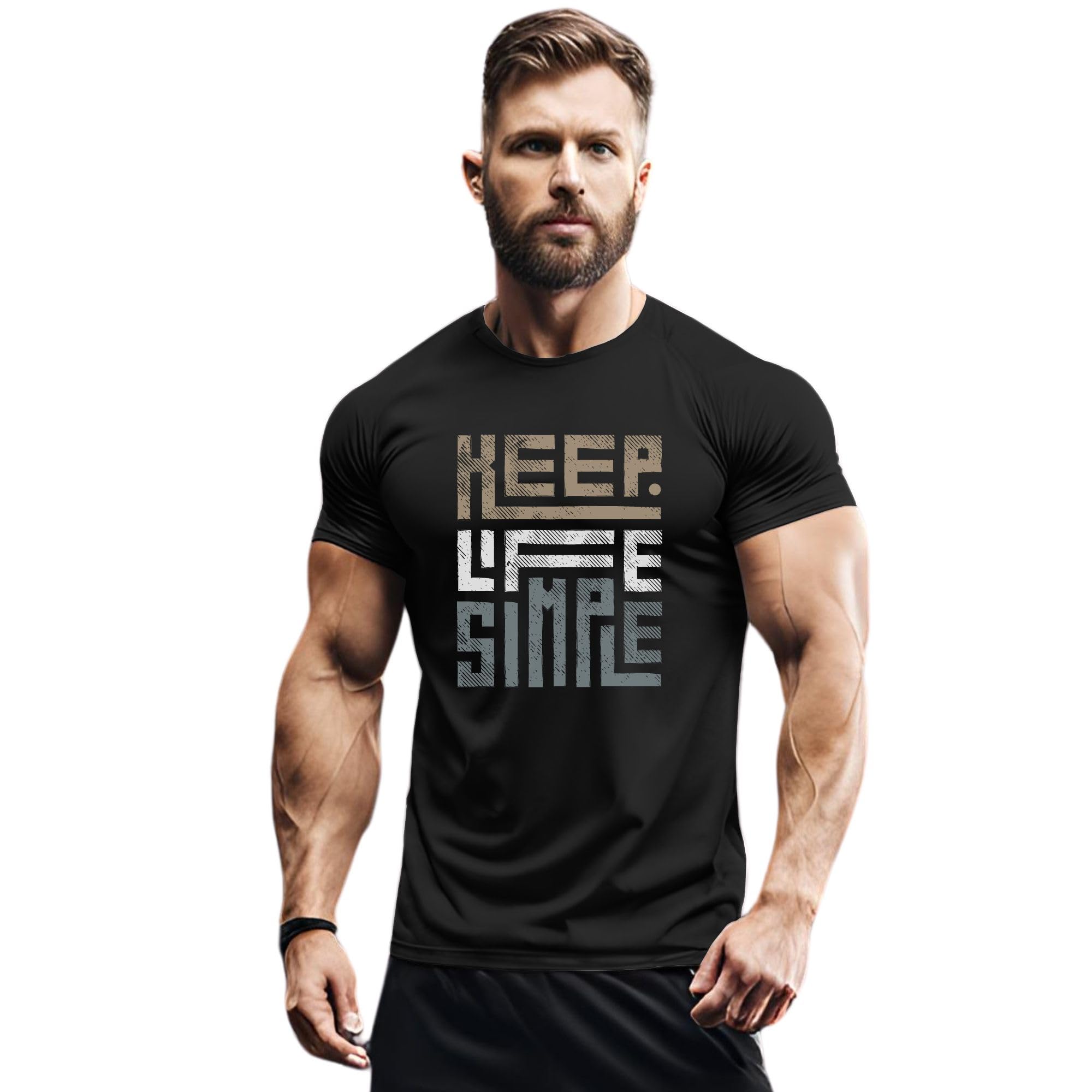 3Colours RGB Polyester T-Shirt - High-Performance, Quick-Dry Sportswear-Keep Life Simple