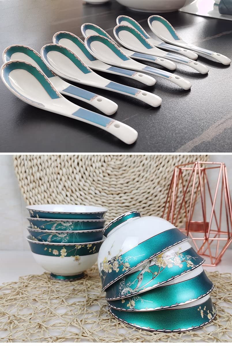 52-Częściowy Zestaw Obiadowy Dla 10 Osób, Zestaw Obiadowy, Talerze Kuchenne, Dekoracja Stołu Na Boże Narodzenie, Ceramiczny Zestaw Obiadowy