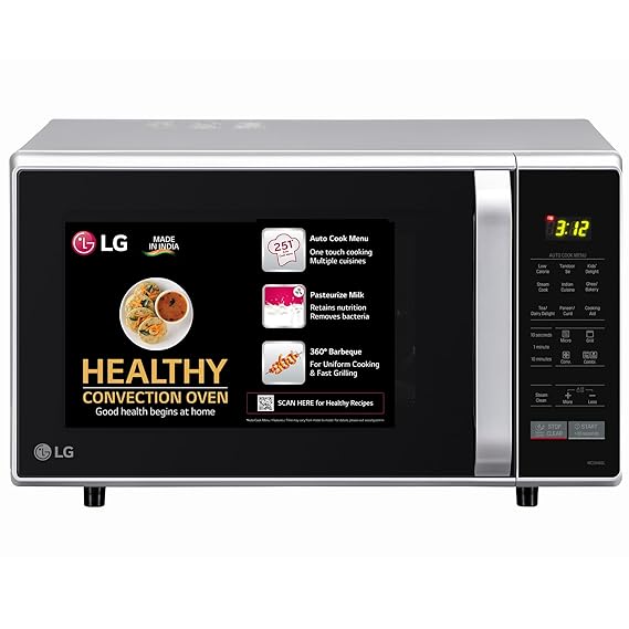 LG 28 L Convection Microwave Oven (MC2846SL, Silver) Amazon.in Home