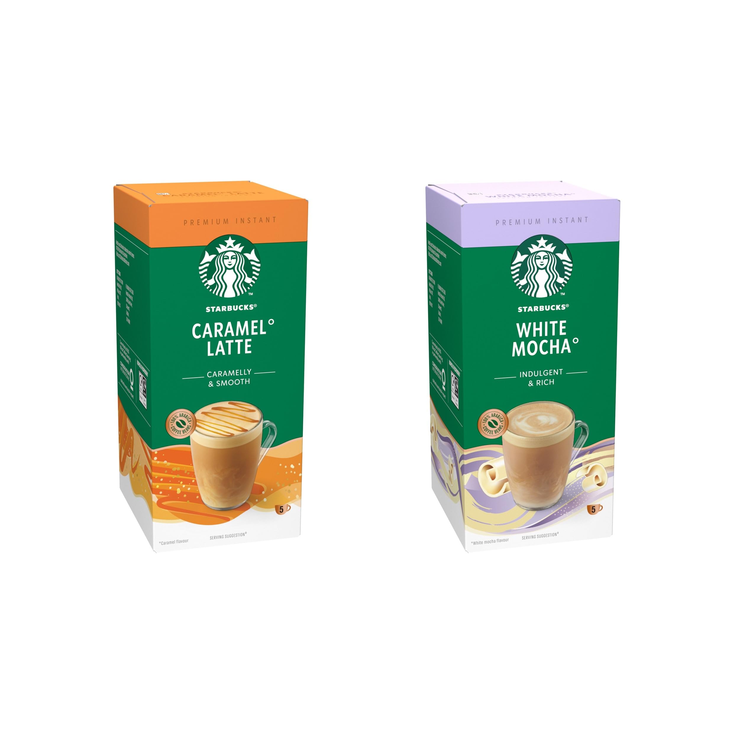 STARBUCKS Pack Variété Spécialités Instantanées Gourmandes 12 x 5 (60 Sachets)