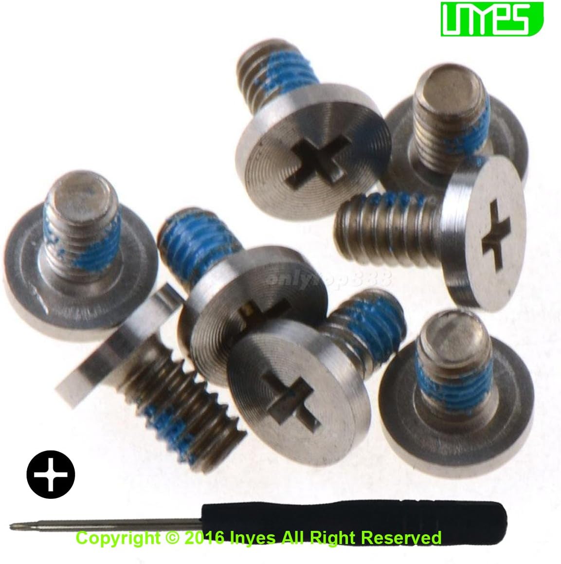 Repair Replacement Screws for Unibody Apple MacBook Regular White 13" A1342 MC207 MB207 MC516 MB516 Set of 8