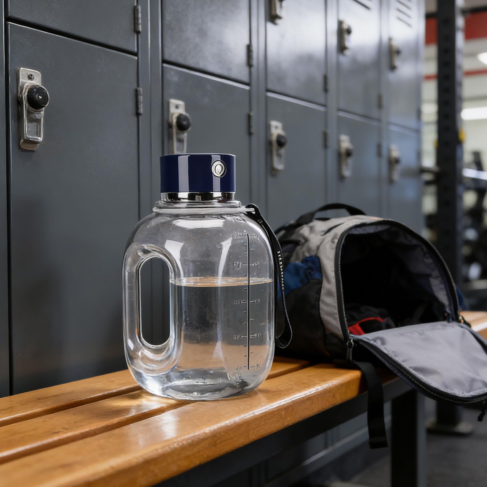 Asixxsix Generador De Agua De Hidrógeno En Botella, Ionizador De Agua Recargable De 1.8 L Hasta 1800 Ppb En 3 Minutos Jarra De Deportiva Portátil a Prueba De Fugas Para Fitness (BLUE)