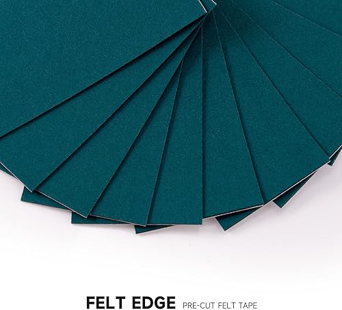 Miniatura 3 de FOSHIO 20 piezas de limpiaparabrisas autoadhesivas precortadas de tela de gamuza de repuesto para espátula de 4 pulgadas, herramientas de aplicación