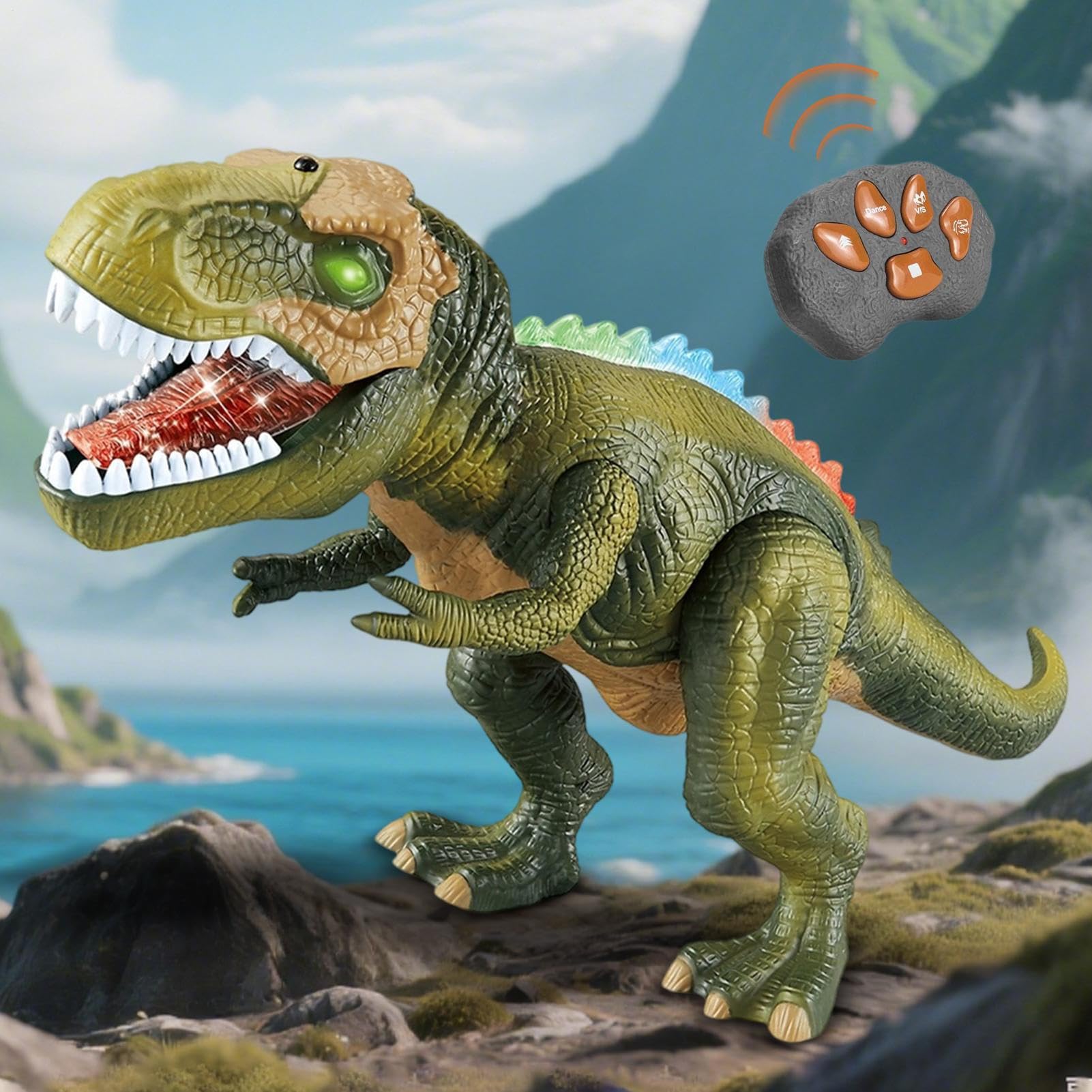 Giocattoli Dinosauri Telecomandati Realistico RC Educativo Elettronico