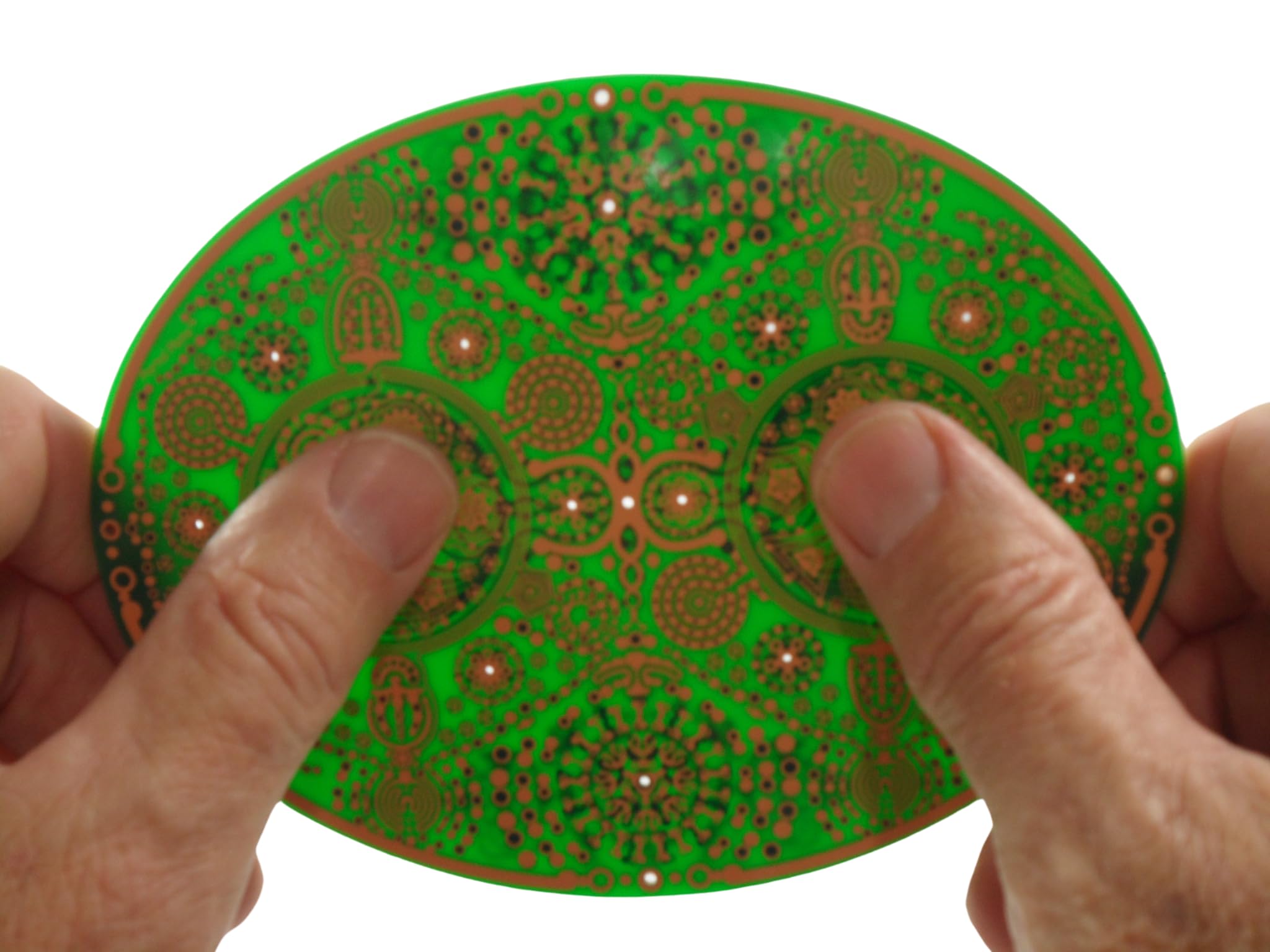 Meditation & Mindfulness Spiritual Sacred Geometry Tool for Healing Wisdom Harmonic & Light Body Activation - Powerforms Copper Portal 5.75” x 4.25”