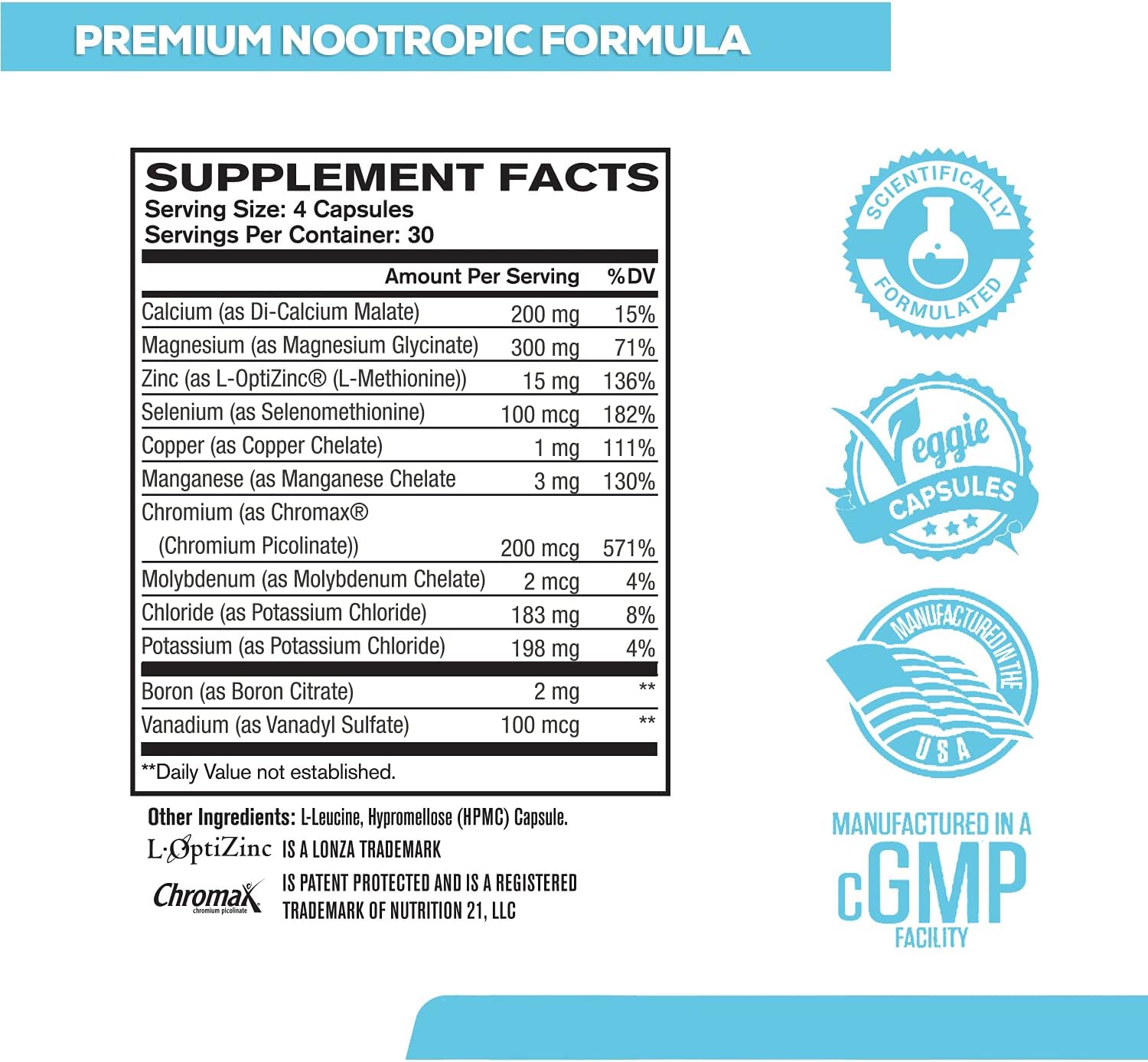 Minerals Daily Multimineral Complex - Multi Minerals Supplement w/ Calcium, Magnesium, Zinc, Copper, Chloride, Potassium, Boron & More for Brain Function and Improved Metabolism - 120 Veggie Capsules : Health & Household