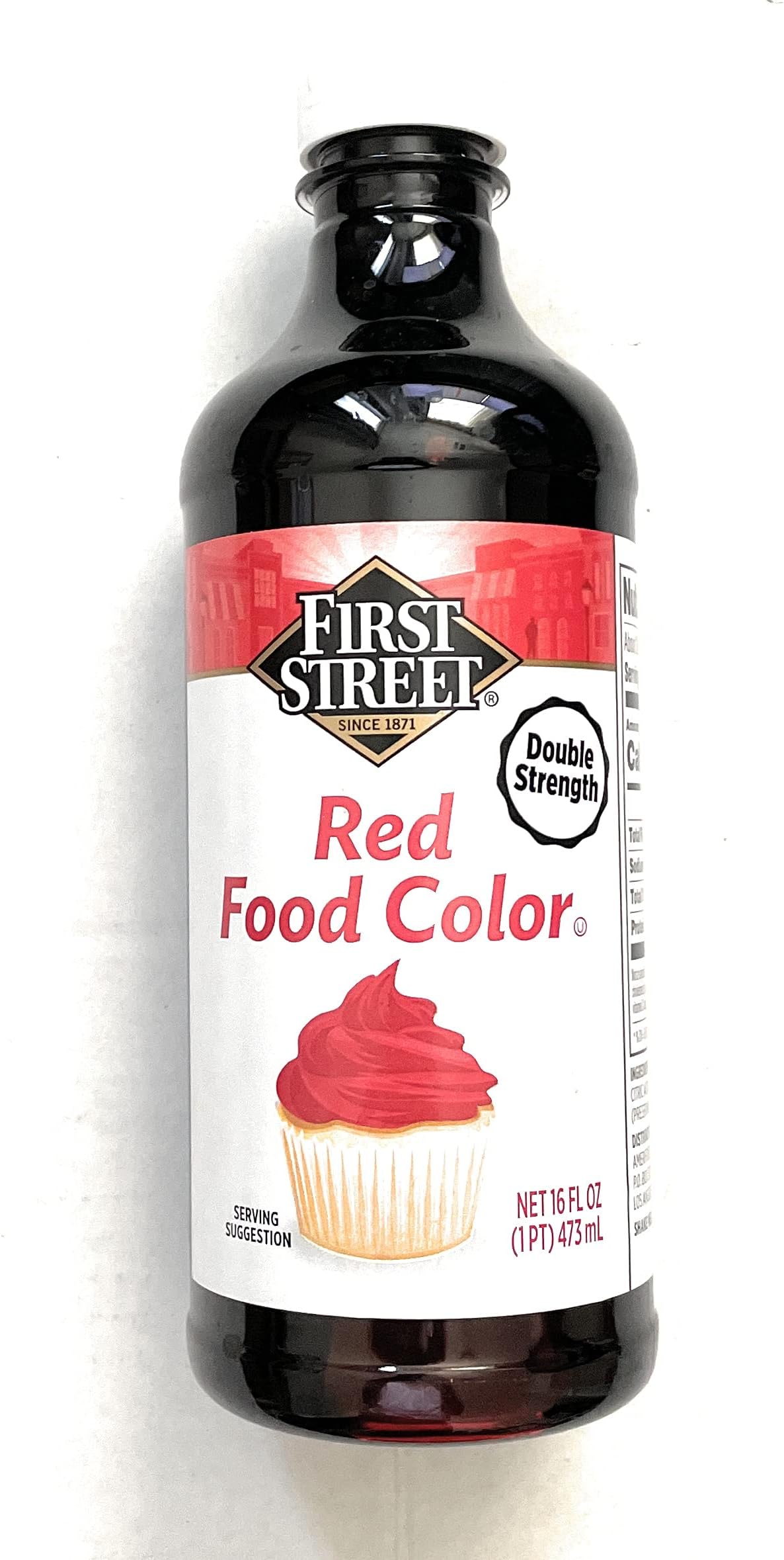 16oz Red Food Color Double Strength by First Street (One Bottle Per Order)