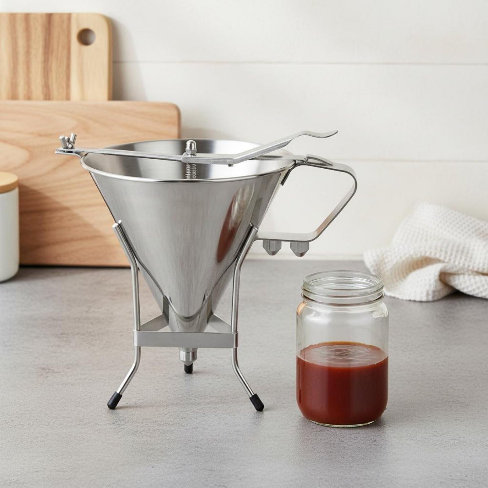 Dispenser Pastella Acciaio Inox Dosaggio Preciso Versatore Impasto
