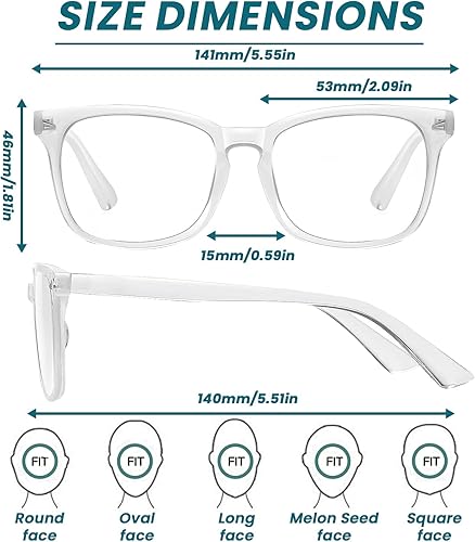 Miniatura 5 de DEVOGUE Gafas de luz azul  Bloqueo de rayos UV antifatiga ocular para mujeres y hombres  Gafas de computadora