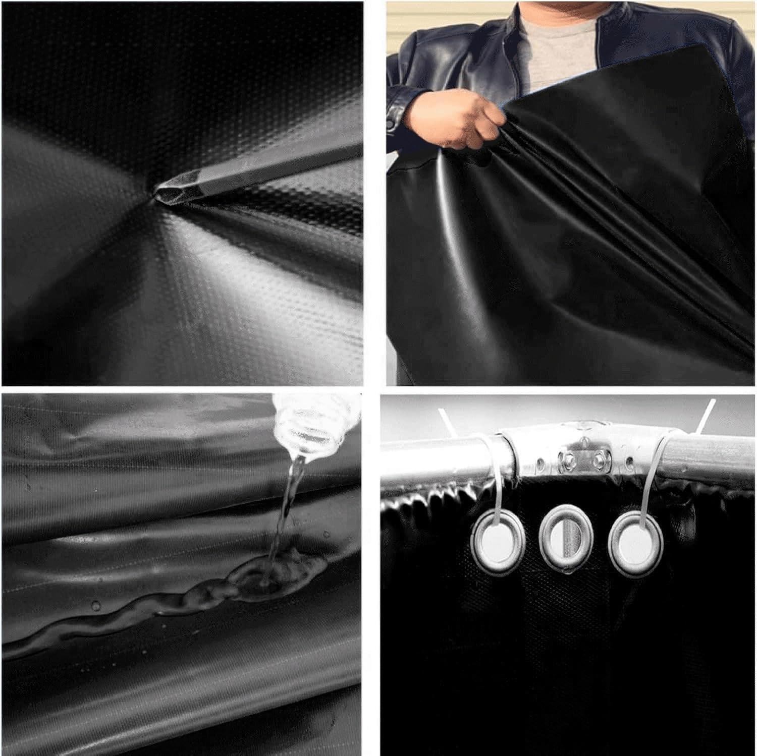 ポータブル PVC 養魚池 - 折りたたみ式屋外水槽、耐久性があり、サイズをカスタマイズ可能 | 水産養殖、貯水、ガーデニング、水泳