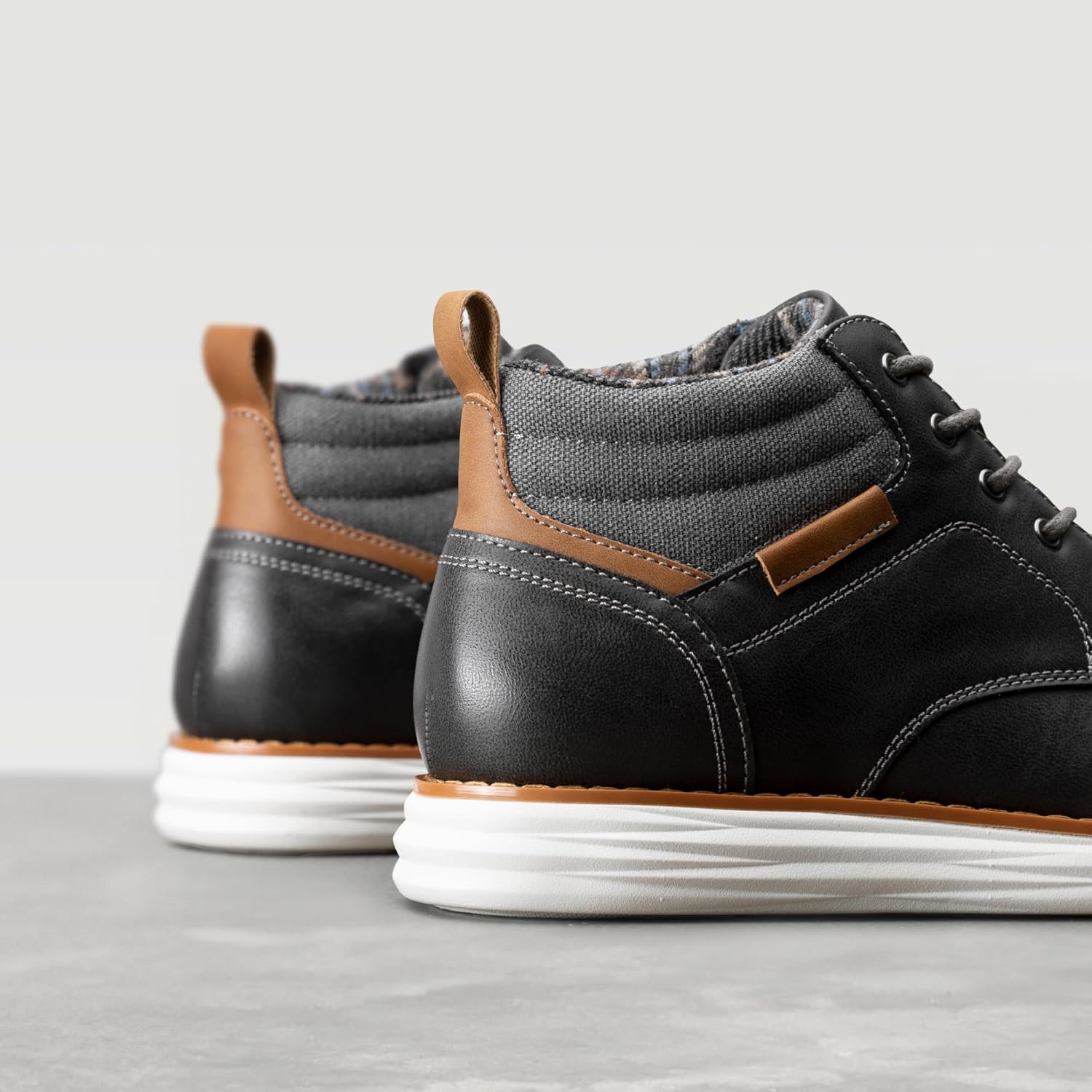 Bruno Marc Men's Mid Top Chukka Sneaker Lace Up Dress Boot - Image 5