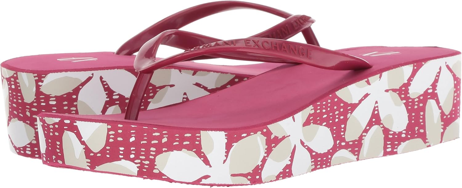 armani wedge flip flops