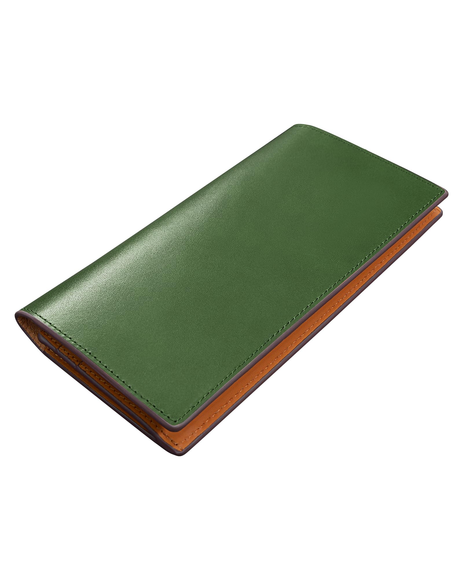 ACLUO Men's Wallet, Tochigi Leather Long Wallet, Made by Top-Class Leather Artisans, Genuine Leather Wallet, Thin, Large Capacity, Long Wallet, Gentleman's Leather Wallet, Coin Purse, Plain, Men's
