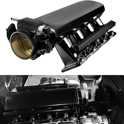 Miniatura 2 de Endxedo Colector de admisión de 4.016 in con kit de rieles de combustible + cuerpo del acelerador TPS IAC compatible con Chevrolet Corvette Chevy