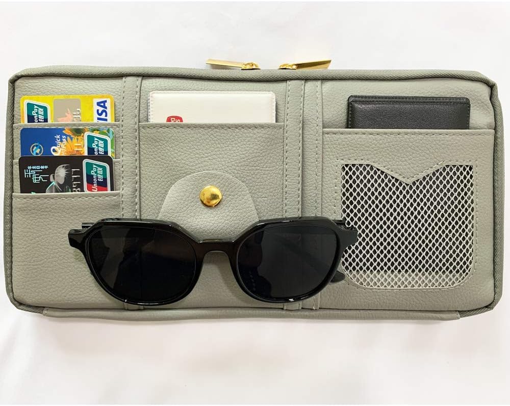 Da by car Visor Organizer,Visor Organizer, Multiple Pockets car Organizer,Auto Interior Accessories,Gray