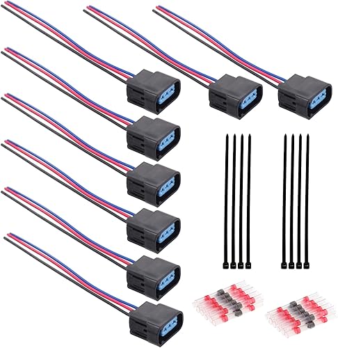 Miniatura 9 de Juego de 8 conectores de módulo de bobina de encendido para 4.6L 5.4L 6.8L Ford F150 F250 Mustang Modular Bobina de Encendido Pigtail Arnés Plug