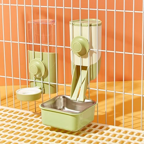 Miniatura 8 de Botella de agua para conejo, 600ml21oz, dispensador de agua colgante, alimentador, jaula, cajón, caseta, conejito, cachorro, gato, chinchilla,