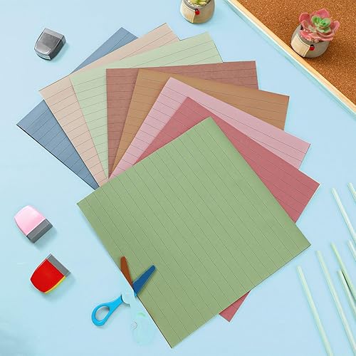 Miniatura 5 de 8 blocs de notas adhesivas grandes de 11 x 11 pulgadas forradas de notas adhesivas gigantes, almohadillas adhesivas grandes y fuertes de poder de