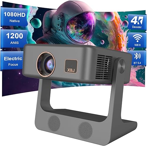 Miniatura 8 de [Aplicaciones integradas/Native 1080P] Proyector portátil D1 con WiFi y Bluetooth, compatible con proyector de películas inteligentes 4K para