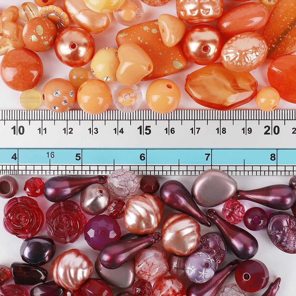 50 Perline Acriliche Marroni 16mm Con Foro 2mm | Perline Sfuse Per Gioielli Fai Da Te | Perline Distanziali Per Collane E Bracciali - 2