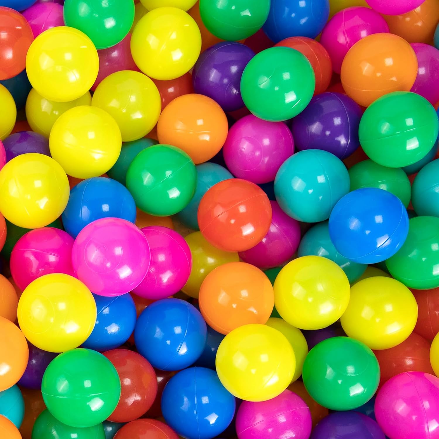 170 PCS Ball Pit Balls 2.1-2.2” Free Crush Proof Plastic Ball for Baby and Toddler -8 Bright Colors with Zip Storage Bag,Baby Pool Water Toys,Kiddie Pool