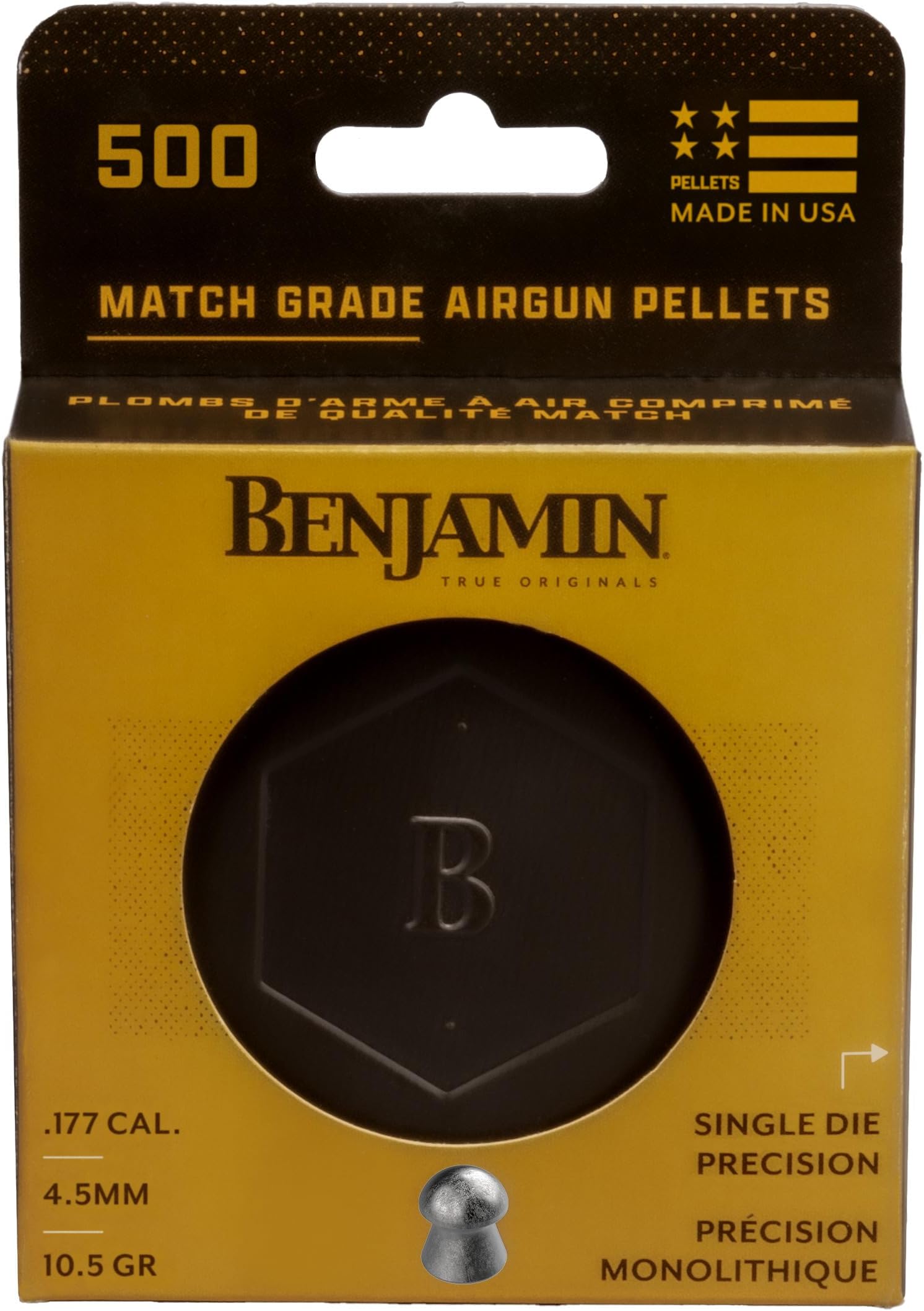 Benjamin Single-Die Precision Domed Pellets