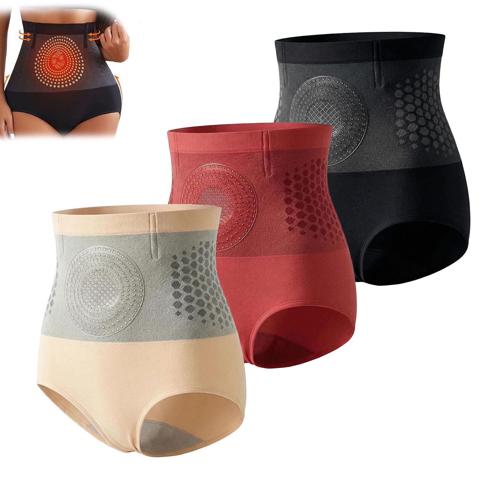 4-in-1 Shorts, Thermogenic Sculpting Shorts, Firming and Shaping Underwear for Women ﻿ (3pcs,xx_l)
