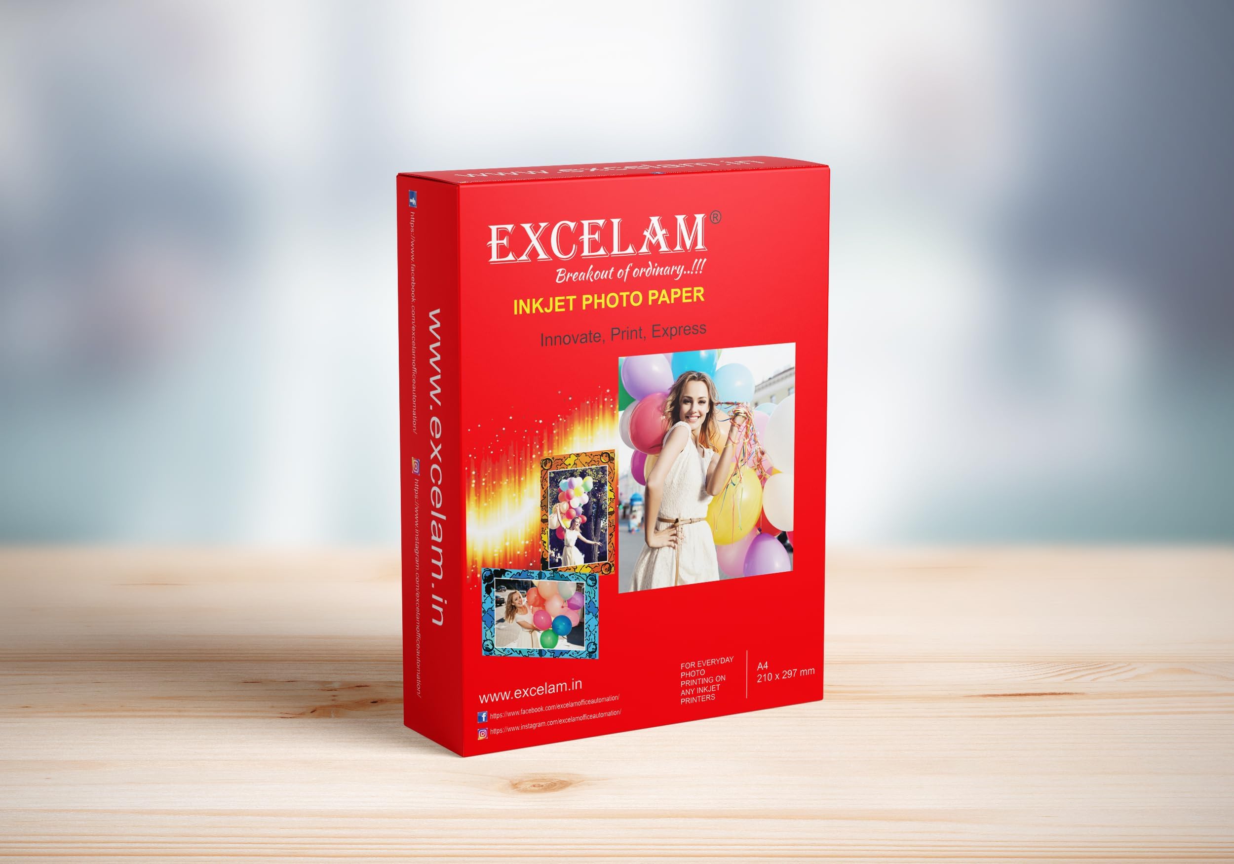 xel-lent Inkjet Glossy Photo Paper, A3, 140gsm, 50/pack