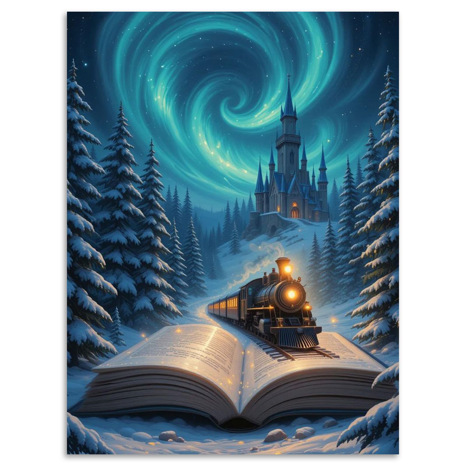 Aurora Diamond Art Kits Adults Beginners 12x16 inch, DIY Craft Gift