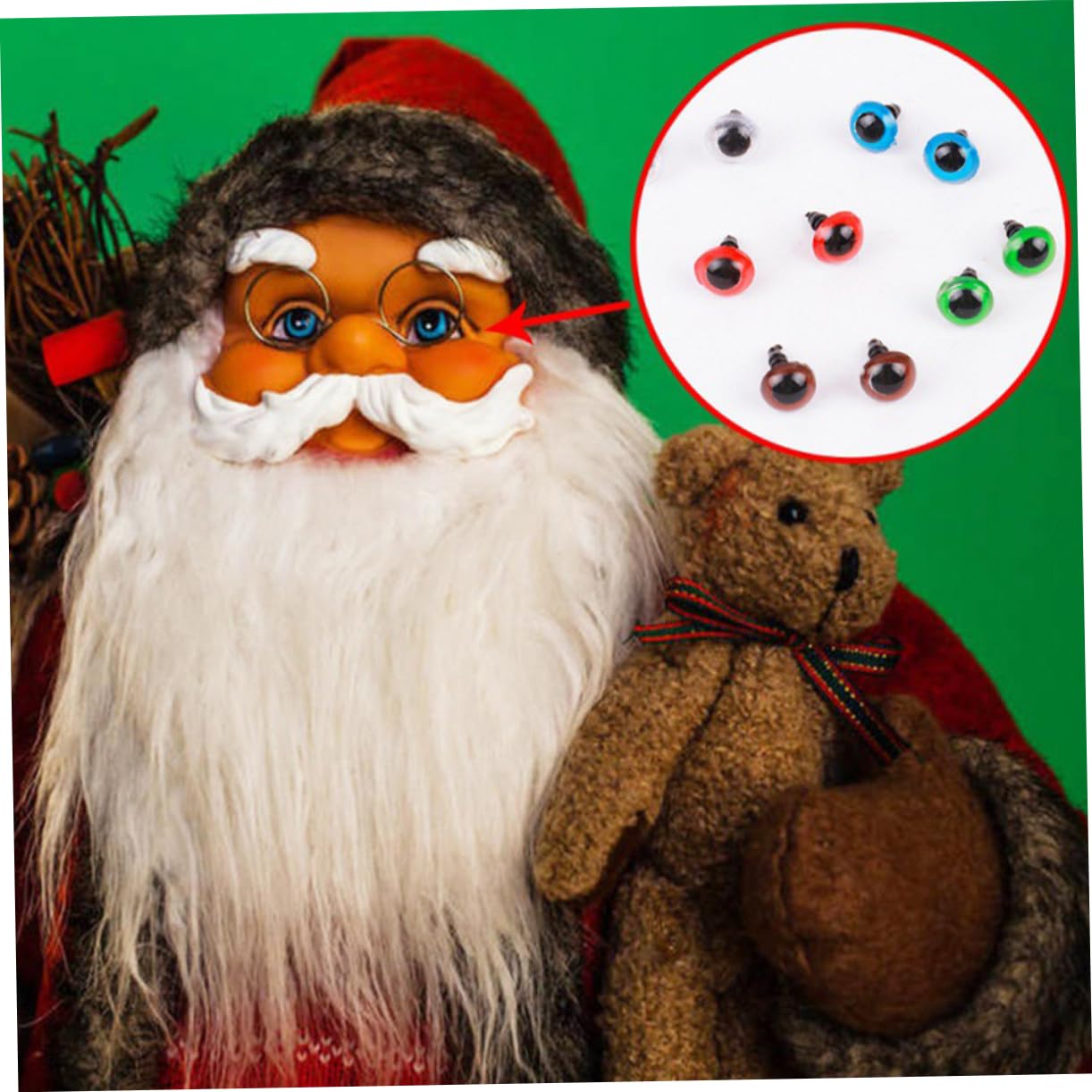 SEWACC 1950 Piezas Accesorios para Ojos De Muñeca Narices De Osos De Peluche Ojos De Oso Ojos De Marioneta Ojos De Ganchillo Ojos De Seguridad para Crochet Ojos Artesanales El Plastico