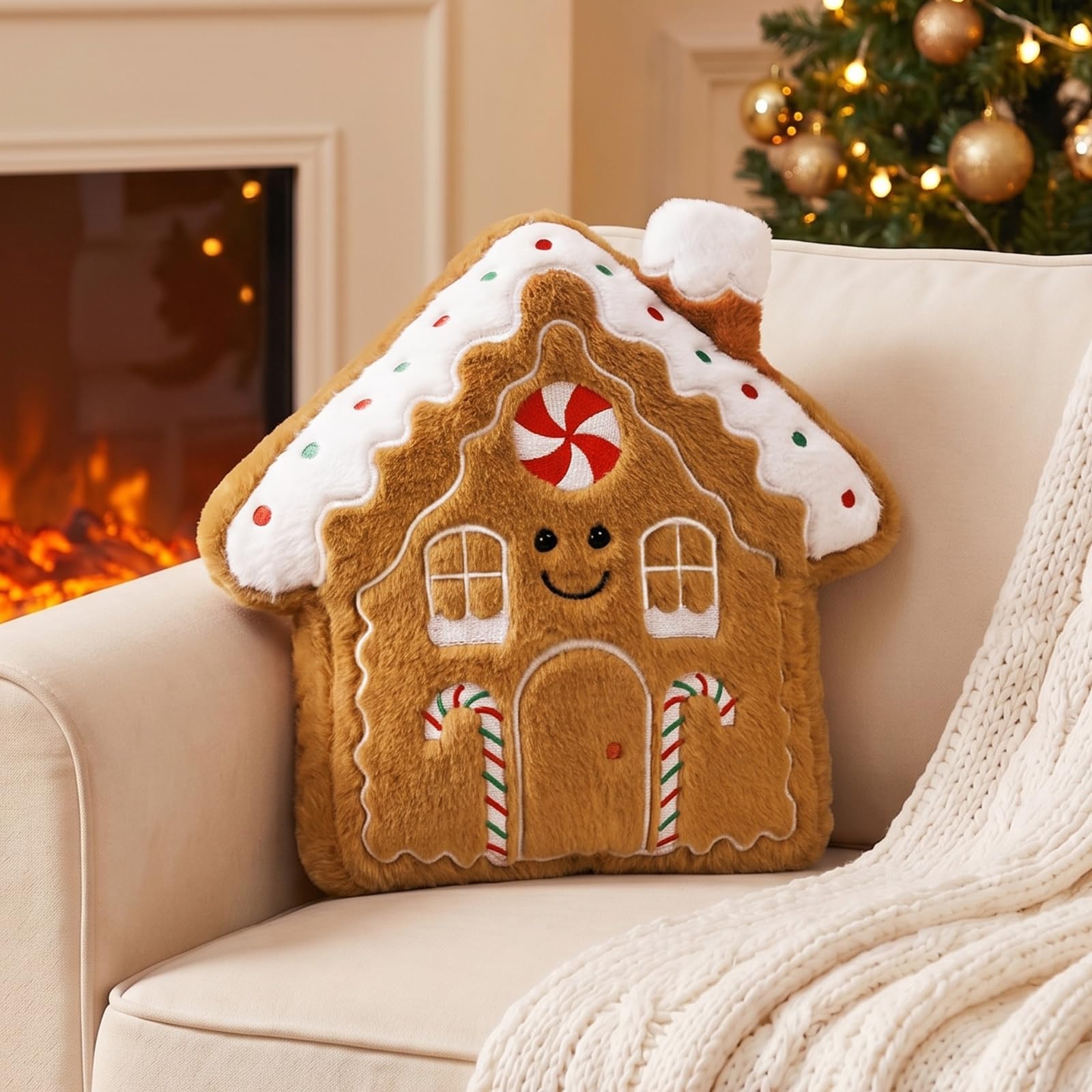 heekpek Christmas Pillows Christmas Throw Cushions