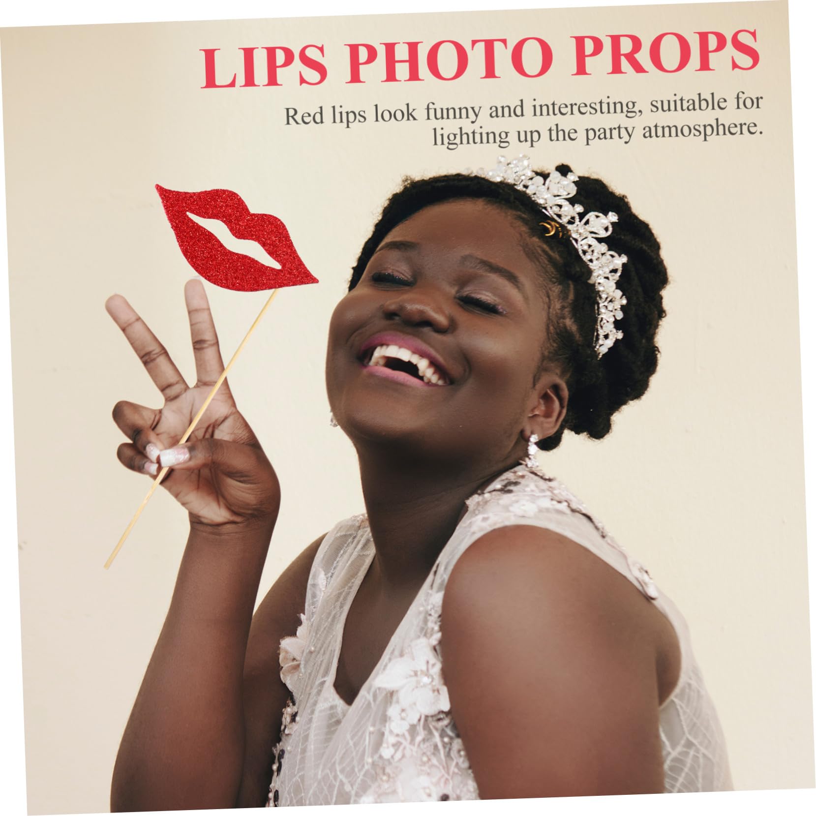 3 Sätze Teiliges Handheld Lippen Foto Requisiten in Rot Und Kreative Party Deko Mit Stiel Langlebig Und Einfach Zu Halten Für Hochzeit Geburtstag Und Selfie Themen 40 Stück * 3