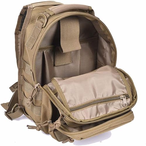 Miniatura 4 de REEBOW GEAR Mochila táctica con bandolera Rover Marrón S Mochilas Sling