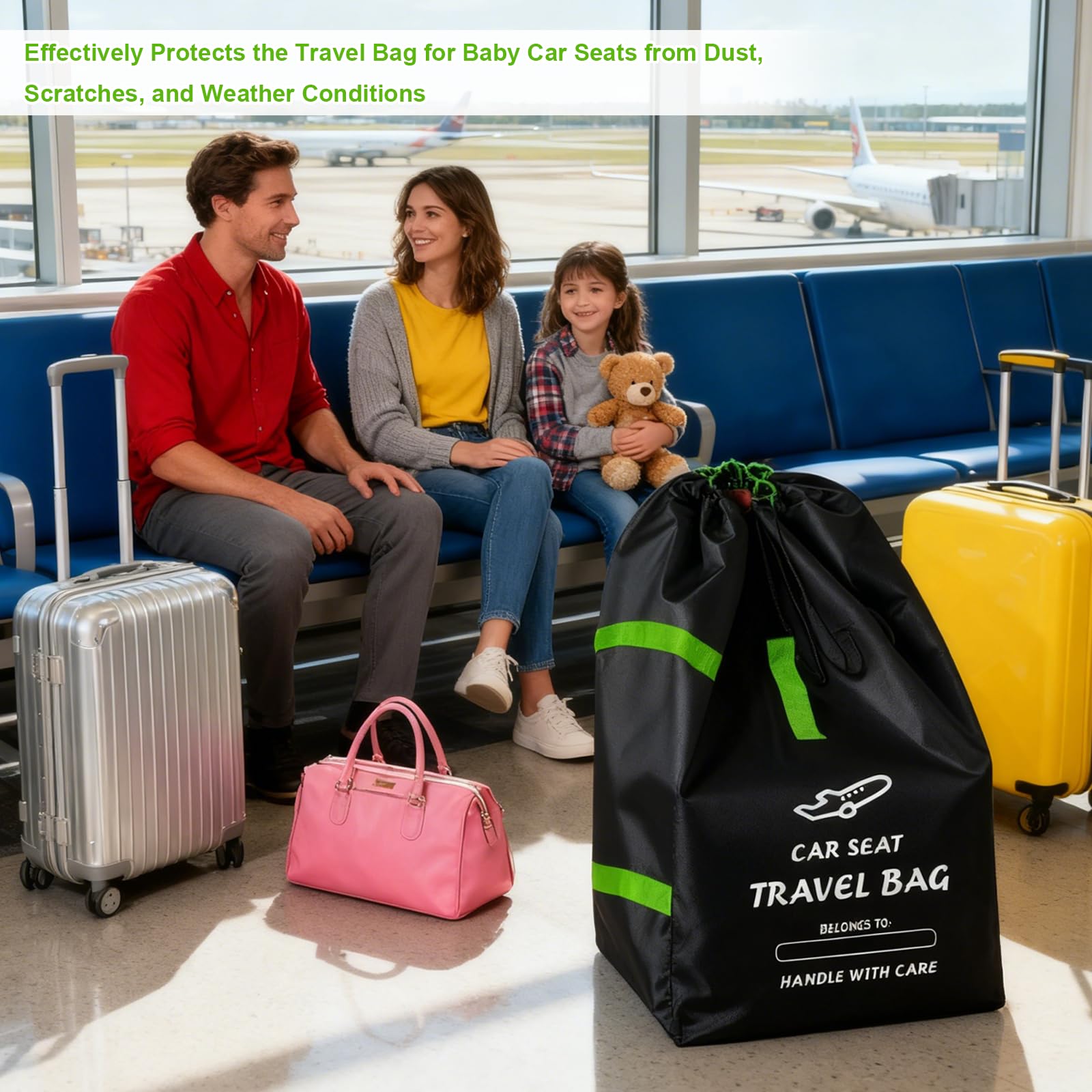 LPZMPZ Borsa per seggiolino auto Borsa per seggiolino per aereo Borsa da viaggio per seggiolino auto Gate Check Borsa per seggiolino auto Borsa per seggiolino per auto Borsa da viaggio per aereo Borsa