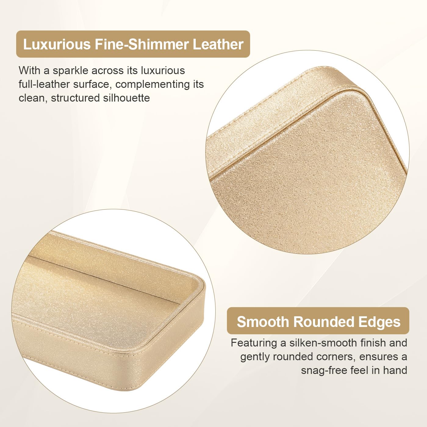 GORESE Badezimmer Tablett,Deko Tablett PU Leder Oval Badezimmer Deko Schlüsselschale,Sofatablett Dekoschale Tabletttisch Schmuckablage Dekoteller Ablageschale für Badezimmer,Schlafzimmer(Gold)
