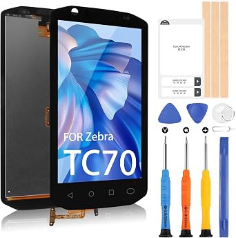 LCD for Zebra TC70 Screen Replacement - for Zebra TC70 / TC72 / TC75 / TC77 LCD Display Touch Screen for Zebra TC70 LCD Digitizer Glass Full Assembly with Repair Kits