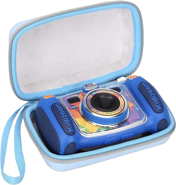 Mchoi Hard Case Suitable for VTech Kidizoom Duo/Duo DX/Duo Deluxe/Twist/Pix/Pix Plus Selfie Camera, Waterproof Shockproof Kids Camera Carrying Protective Case, Case Only, Blue