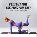 NOVAE Fabric Resistance Bands Set – 60lb 90lb 150lb – Non-Slip Glute & Lower Body Loop Bands for Squats, Hip Thrust & Strength Training