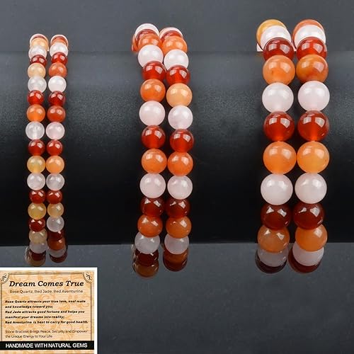 Vista 194 de MASSIVE BEADS Pulsera elástica de yoga hecha a mano con piedra natural, cristal curativo, energía, regalos para adultos unisex de 0.157 in, 0.236