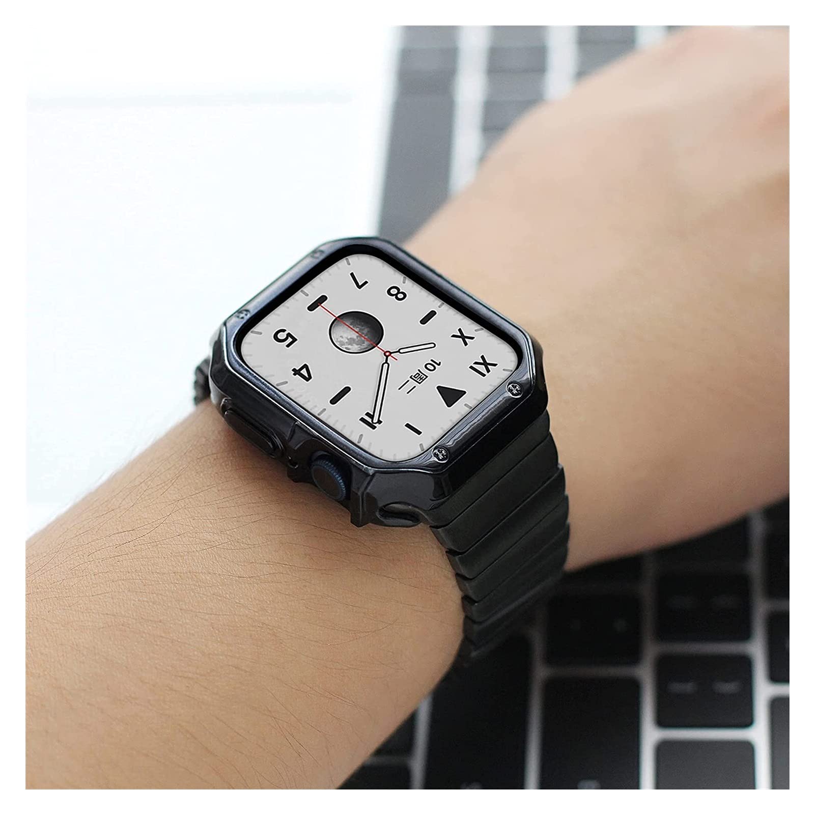 Amazon.co.jp: CZKE AppleWatchと互換性のあるバンドケース44mm42mm 40 