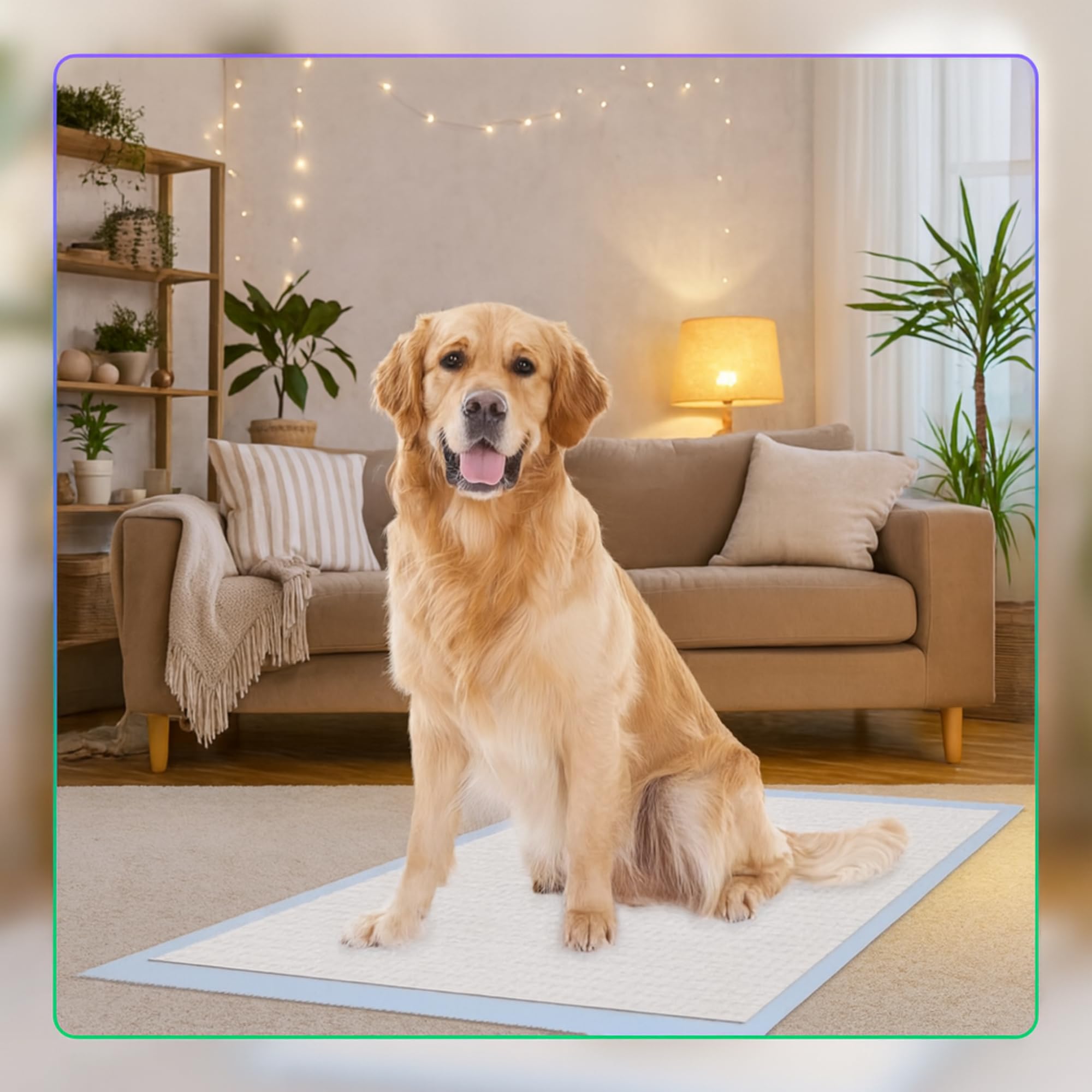45x60 cm 400 Piezas Empapadores Higiénicos para Perros Cachorros 6 Capas Superabsorbentes Impermeables Secado Rápido Entrenamiento e Incontinencia