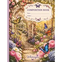 Butterfly Garden Composition Notebook Floral Nature Journal | College Ruled Composition Book for Butterfly Lovers, Garden Enthusiasts, Students, and Writers