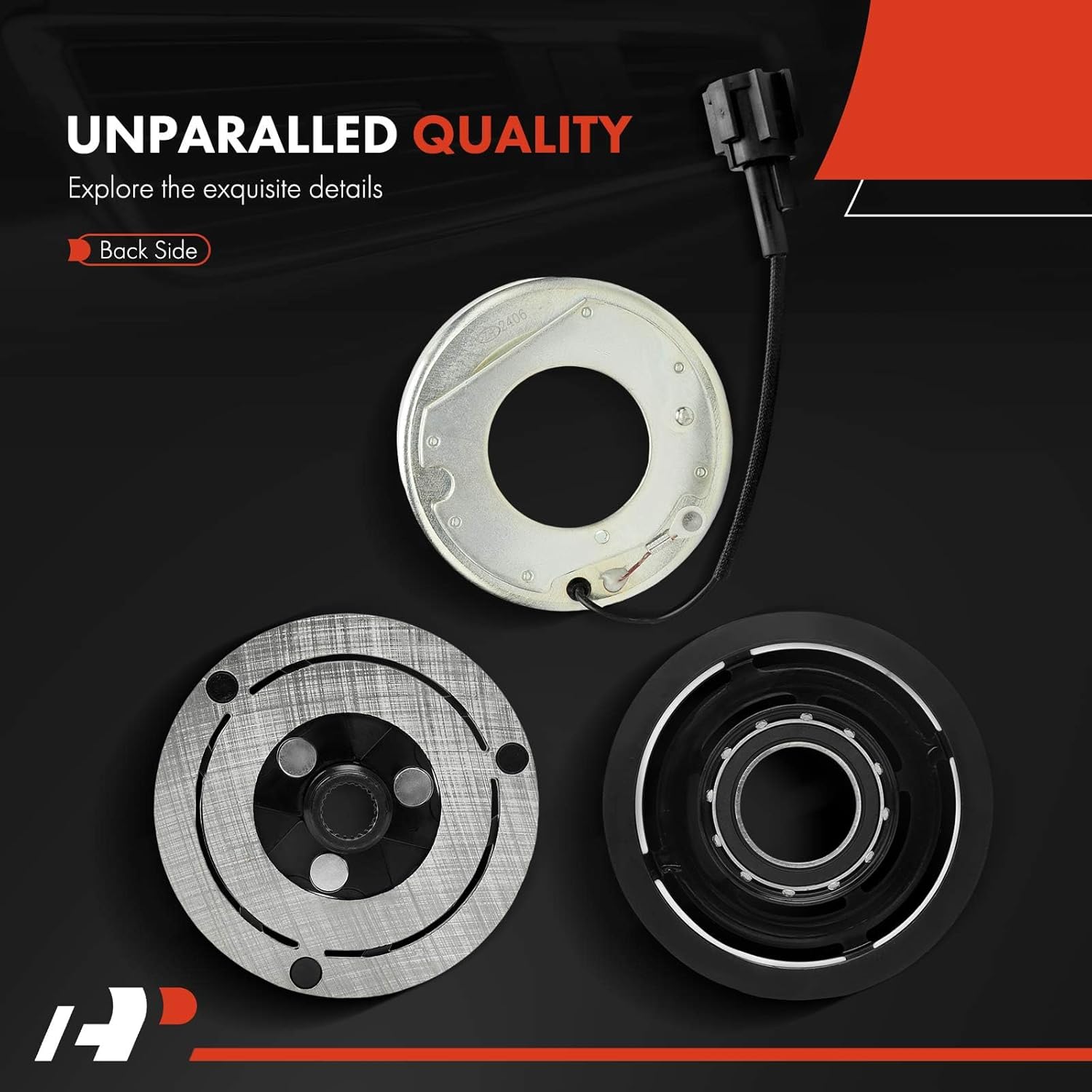 A-Premium Air Conditioner AC Compressor Clutch Kit Compatible with Nissan Juke 2012-2014 1.6L, Versa 2011 1.8L, Versa 2012 1.6L, Versa 2013-2019, Versa Note 2014-2019