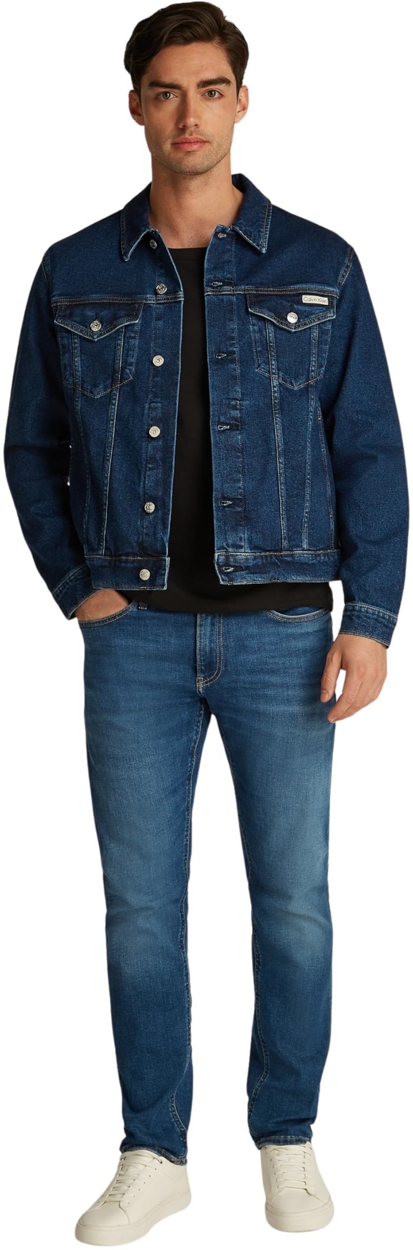Calvin Klein Slim Denim Jacket J30j327590 Chaqueta Trucker Hombre
