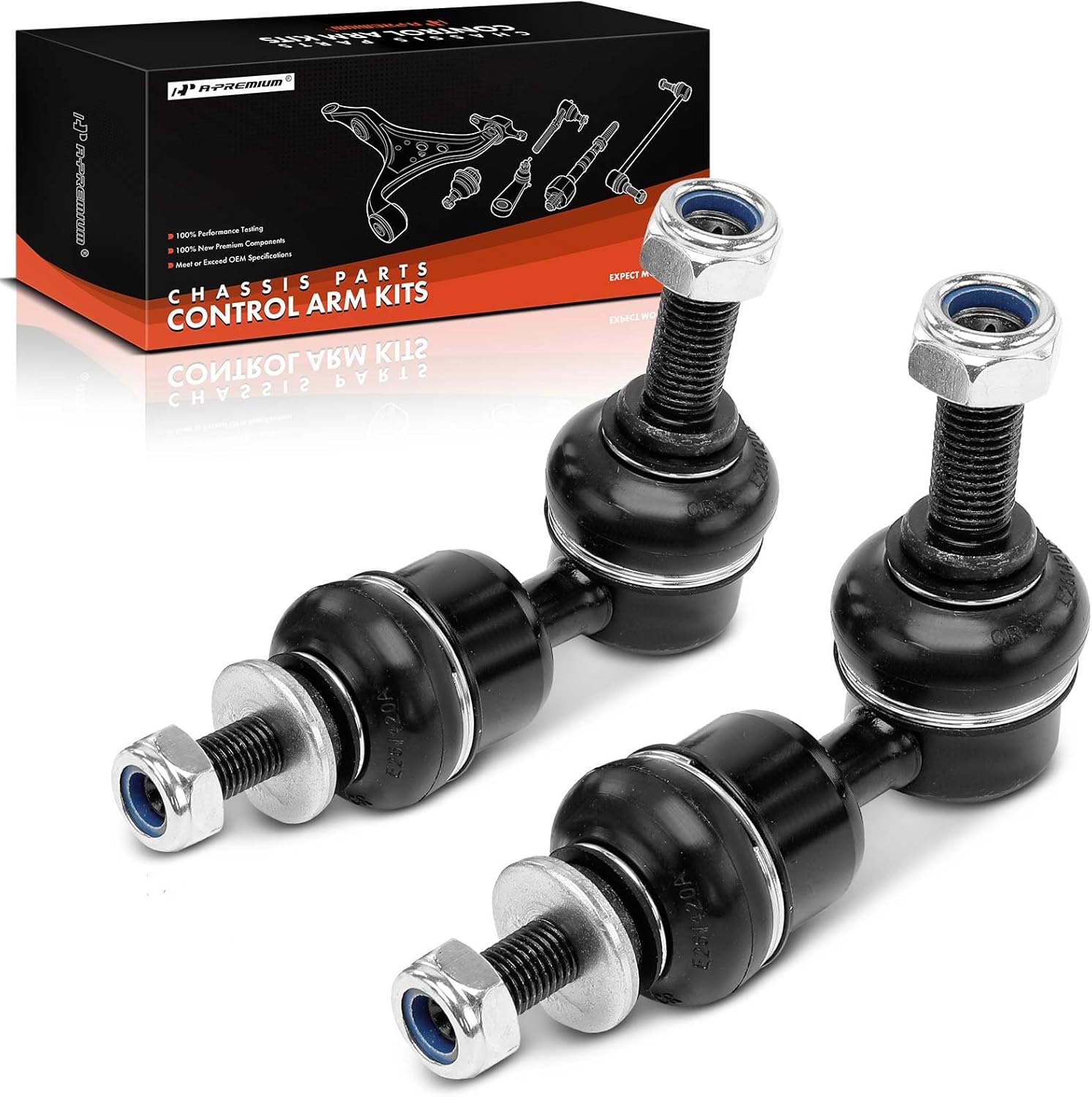A-Premium 2 x Rear Sway Bar Links Stabilizer Bar Links, Compatible with Mazda 3 2007-2013, Turbocharged