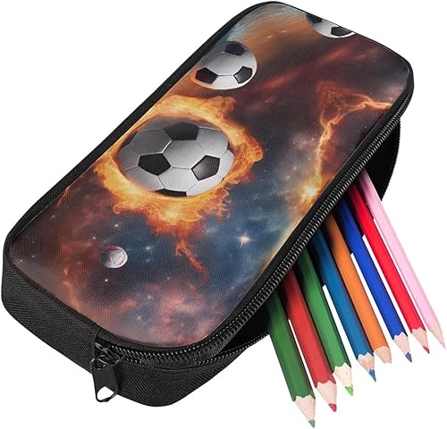 Miniatura 3 de Estuche estético para niños, fútbol, baloncesto, lápices de colores para niños de 4 a 8 años, suministros de regreso a la escuela, caja organizadora