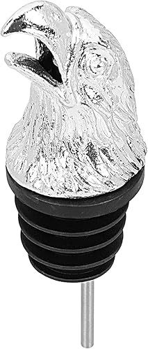 LUOZZY Tapón de vino reutilizable para botellas, vertedor en forma de cabeza de águila, para regalo, bar, fiesta de vacaciones, boda, mantiene el